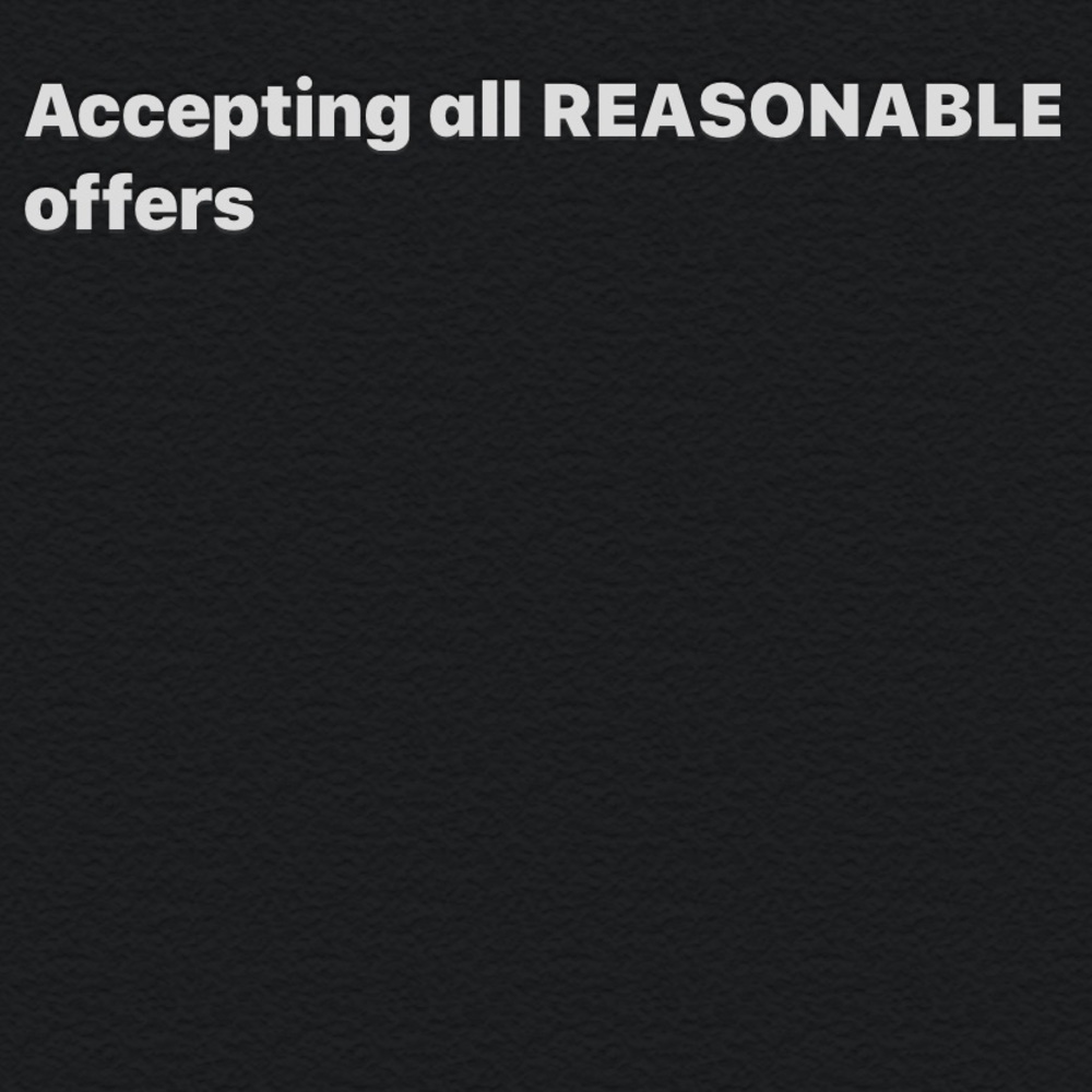 Make me an offer. All listings still available